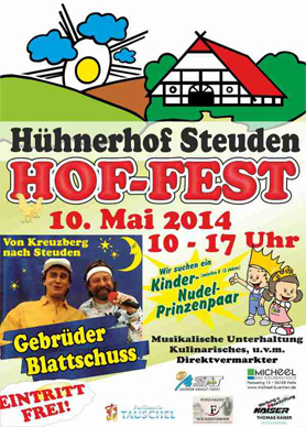 Hoffest (bei unserem Mitglied) auf dem Hühnerhof Steuden am 10.05.2014